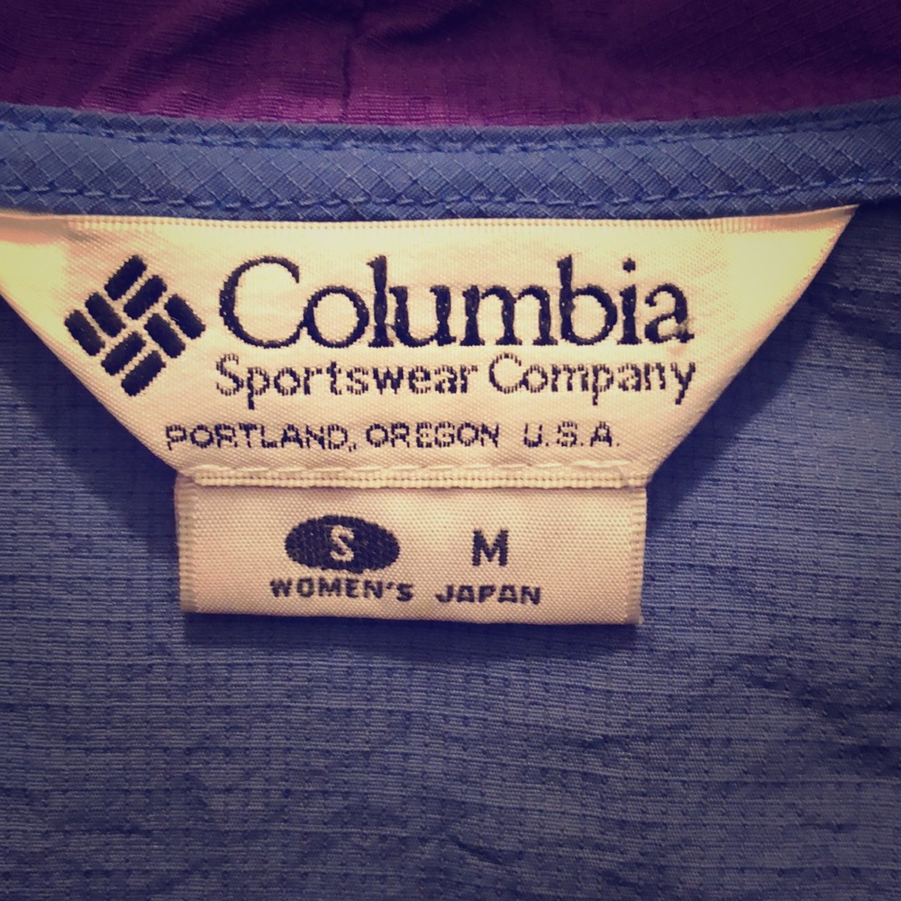 Columbia rain jacket (quarter zip)